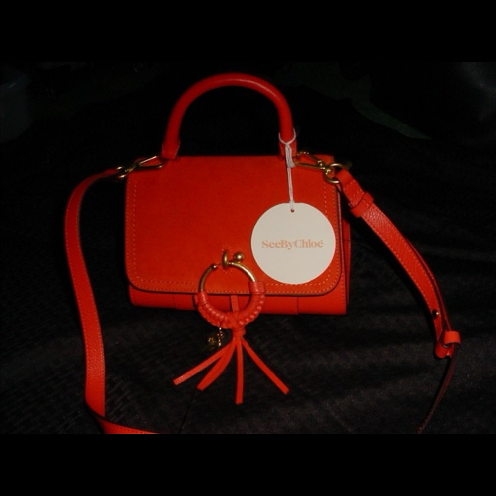 CHLOE NWT Flap Shoulder Bag GIPSY ORANGE